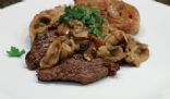 L.R. Elk steaks in mushroom gravy
