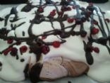 Chocolate Pavlova with Fresh Raspberries