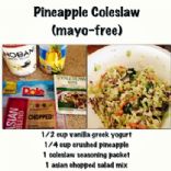 Mayo-free Pineapple Coleslaw
