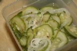 Freezer garlic Dill Pickles