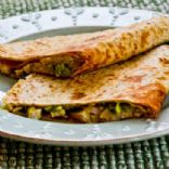 Cher's turkey or chicken Quesadilla, barbequed