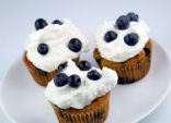Blueberries and Cream Cupcakes 