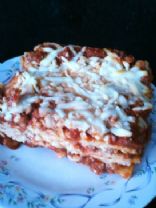 Lasagna (made with Turkey meat)