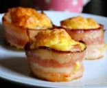 Bacon Wrapped Mini Omeletes