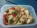 Cold Bulgur and Chicken Salad