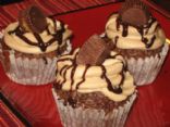 Buckeye Brownie Cupcakes