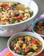 Pasta and Bean Soup with Kale