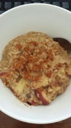 ChaCha's Quick Apple-Cinnamon Oatmeal For Two