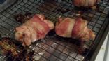 Chipotle stuffed, bacon wrapped chicken