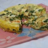 Caramelized onion, mozzarella and chard Rice Cooker Frittata