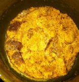 Pumpkin Bread Pudding in the microwave