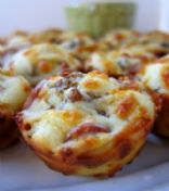 Sausage and Pepperoni Pizza Puffs