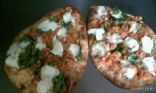 Goat Cheese, Spinach, Bruschetta Naan Pizza