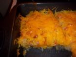 Ham and Spaghetti Squash Au Gratin