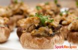 Vegan Sausage Stuffed Portabella Mushrooms