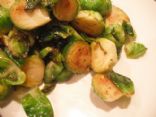 Roasted Brussel Sprouts with White Wine