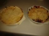 peach and apple crumble
