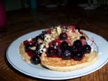 Oatmeal Pancake's with Berry Topping