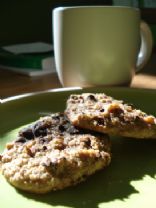 Cashew Almond Chip Cookies & Milk