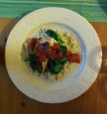 Balsamic Chicken with Spinach and Whole Wheat Couscous