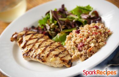 How many calories are in a grilled chicken breast?