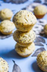 Bulked Up Lemon Poppy Seed Mini Muffins