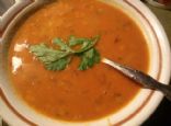 Curried Pumpkin Lentil Soup (vegan)