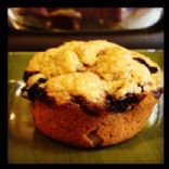 Light Whole Wheat Banana Blueberry Muffins