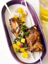 Chicken Satay Skewers with Mango Relish