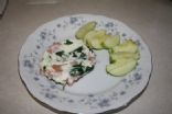 Egg Whites, Spinach & Ham Puff