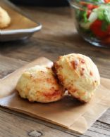 Gluten Free Cornmeal & Cheese Drop Biscuits
