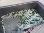 Cheesy Fat Free Brocolii Rabe and Spinach Bake