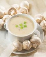 Raw Creamy Garlic Mushroom Soup