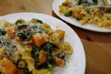 Pasta with Butternut Squash, Spinach & Prosciutto