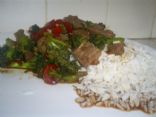 Broccoli Beef and Rice