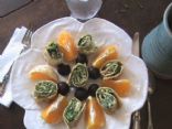 Spinach Fritata Party Pinwheels