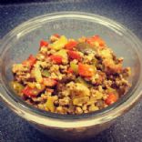 Spicy Ground Turkey and Peppers