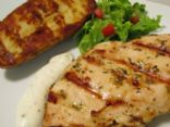 Grilled Chicken Stake with Lemon and Herbs