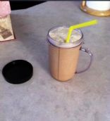coffee slimfast smoothie in magic bullet