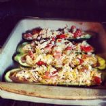 Taco-ish Zucchini boats