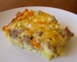 Sausage,Egg,Cheese & Grits Casserole