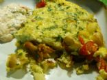 Frittata with cauliflower