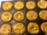 Scrambled Asparagus Omelet Muffin