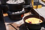 dutch oven blueberry strawberry cobbler