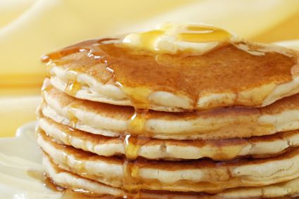 Image of cooked golden buttermilk pancakes