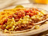 Scrambled Eggs with Black Beans and Salsa
